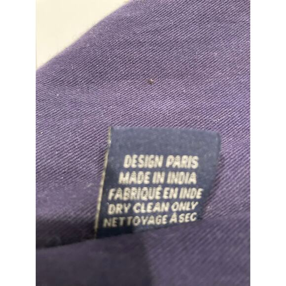 Inouitoosh Street Bag 100% Cotton Shopping Tote Printed Blue White Batik & Plaid - Picture 7 of 8